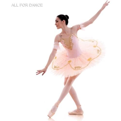 Pre-Professional Ballet Tutus Girls Standard Size Ballet Dance Costume 7 Layers of Stiff Tulle Ballet Pancake Tutu Dress BLL020