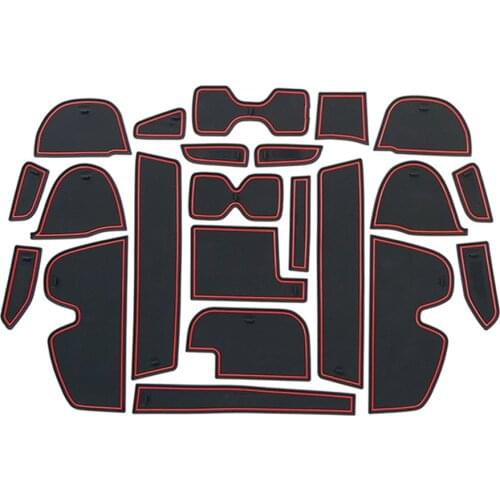 Anti-Slip Gate Slot Mat Rubber Coaster for Nissan Terra 2018 2019 2020 Interior Decoration Non-Silp Cup Mats Accessories Sticker