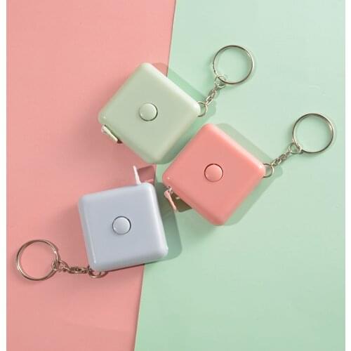 Artracyse Square Automatic Retractable 1.5 Meters Tape Measure Plastic Tape Measuring Clothes Soft Ruler