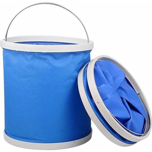 Folding Bucket car travel fishing large portable retractable washing bucket brush car compression bucket