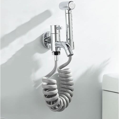 Bidet Faucet Brass Bathroom Shower Taps Bidet Toilet Washer Muslim Shower Ducha Higienica Wall Cold Water Toilet Corner Valve