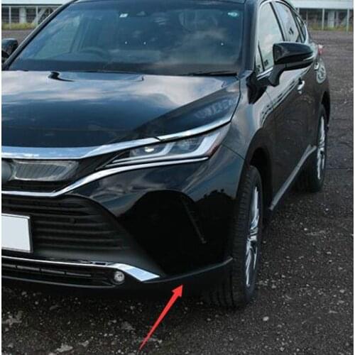 For Toyota Harrier Venza 2020 2021 Steel Rear Front Bumper Corner Cover Trim Garnish Protector Decorative Anti Scratch Moulding