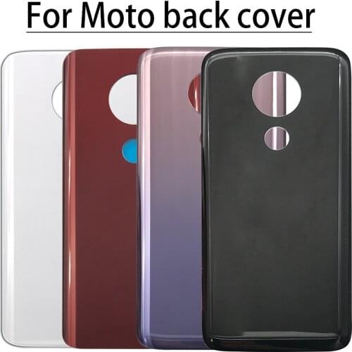Battery Back Cover Glass For Motorola Moto G7 Power / G7 Plus / G8 Play / G8 Plus Rear Cover Housing With Glue Adhesive