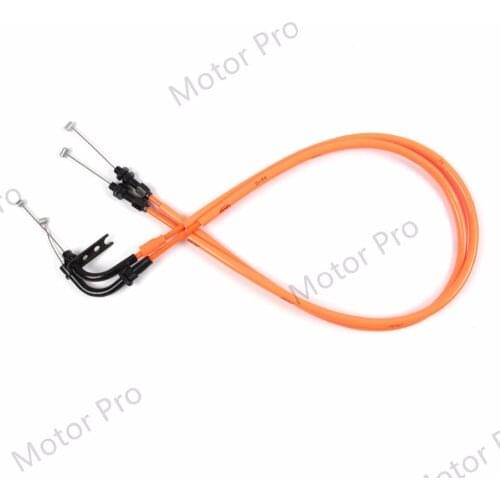 Throttle Cable For Suzuki GSXR 600 2006 - 2010 Motorcycle Stainless Wire Line Rubber GSX R GSX-R GSXR600 2007 2008 2009 Orange