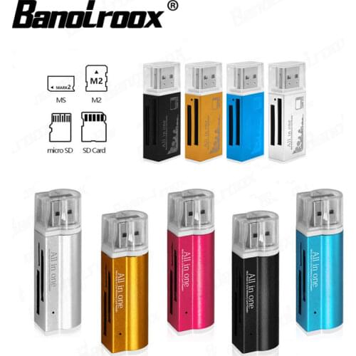 Lowest price Multi All in 1 Micro USB 2.0 Memory Card Reader Adapter for Micro sd HC TF cards M2 MMC MS PRO DUO Card Reader
