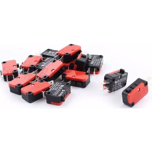 V-15-1C25 15 Pcs / Lot 250V 16A Microwave Oven Door Arcade Cherry Push Button SPDT 1 NO 1 NC Micro Switch