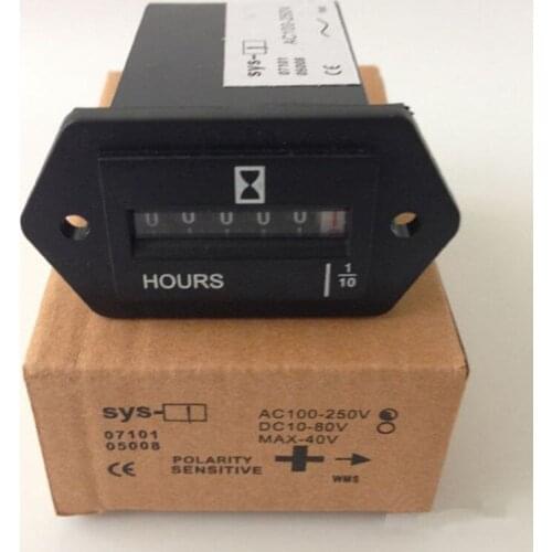 10PCS SYS-1 AC100-250V Electromechanical Hour Meter Counter