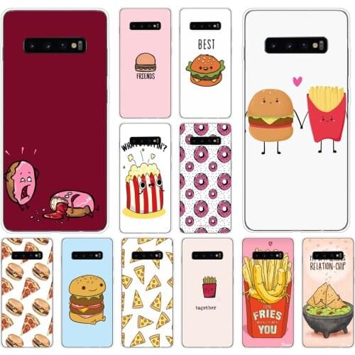 14AS BFF Best Friends Fries burger Soft Silicone Tpu Cover phone Case for Samsung Galaxy S10 S20 Plus case