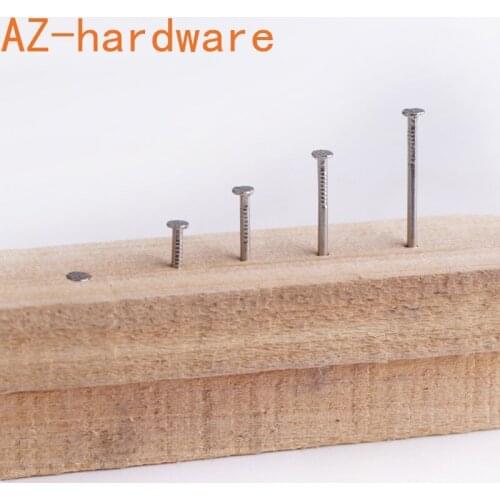 304 Stainless Steel Nail Cement Nail Steel Nail Carpenter Round Nail Cement Wall Nail Lengthened Small Nail Concrete Nail 10pcs