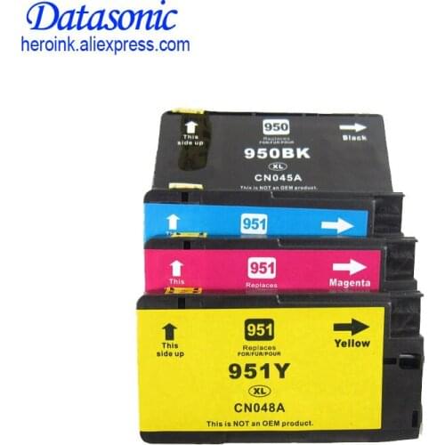 4 Pack Ink Cartridge for HP 950 951xl Compatible for HP Officejet Pro 8600 8620 8630 276dw 8640 8660 8615 8625 251dw 271dw