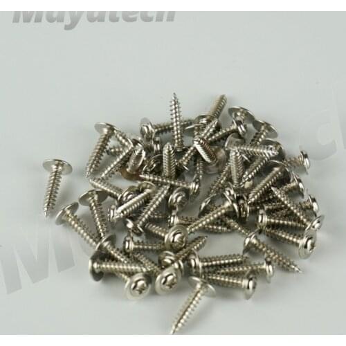50pcs 100pcs servo screws M2.5 mm x 12mm Cross self-tapping w/ washer self tapping servo screw for FUTABA JR HITEC MKS servo