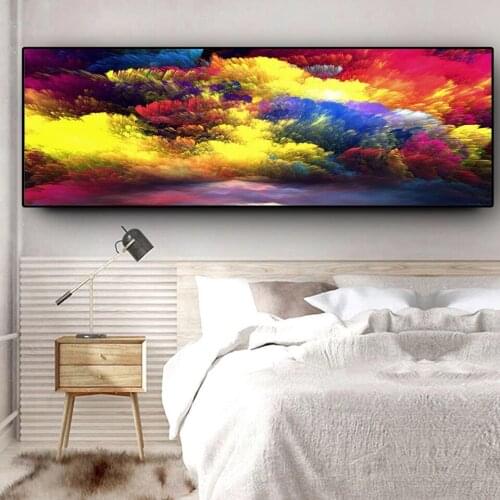 Abstract Color Cloud Diamond Paintings Modern Pictures New Wall Art Big Size Landscape for Living Room Home Decoration N1517