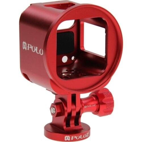 Housing Case Aluminum Alloy Protective Cage for GoPro HERO4 HERO 4 Session With Metal Wrench Lens Cap Screw Tripod Adapter