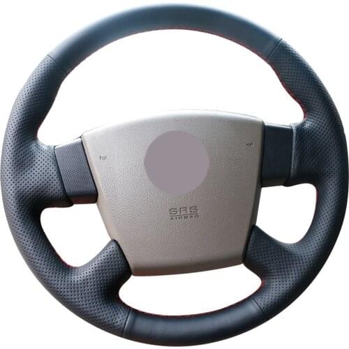 Black Synthetic Leather Car Steering Wheel Cover for Nissan Teana 2003-2008 Old Teana Renualt Samsung SM5