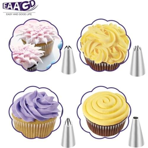 Dessert Decorators Silicone Icing Piping Cream Pastry Bag+48 Stainless Steel Nozzle Set DIY Cake Decorating Tips