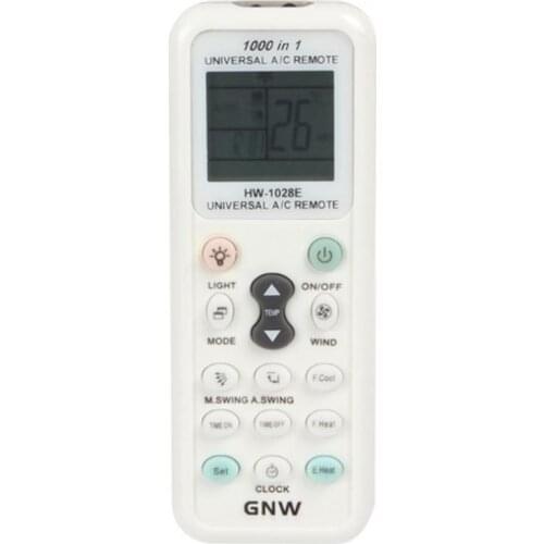 GNW K-1028E 1000 in 1 Universal A/C Remote Control with Back Light Function for Air Condition