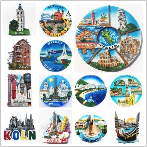 Germany Berlin 3D Fridge Magnets Tourism Souvenir Refrigerator Magnetic Sticker Collection Handicraft Gift