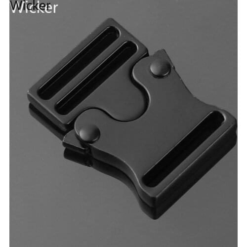 Black Plating Metal Multifunctional Buckles for Backpack Garment Quick Side Release Buckle for Dog Collar Luggage Webbing Belt