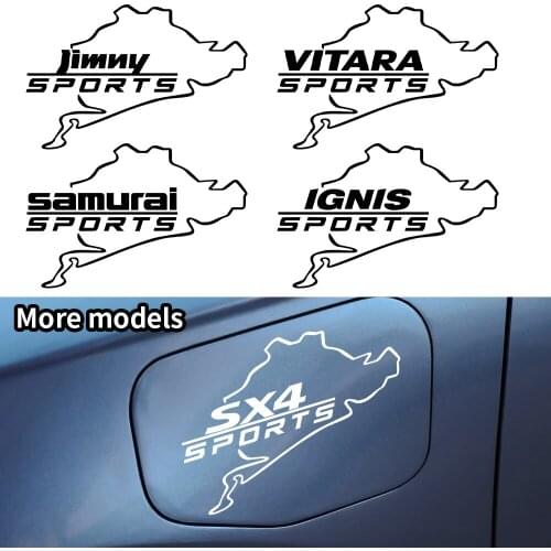 Car Fuel Tank Cap Racing Nurburgring Sport Sticker for Suzuki Swift SX4 Vitara Jimny Reflective Decoration Decals Accessories