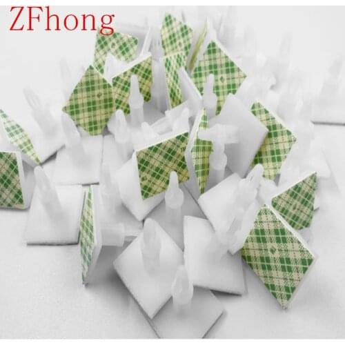 1000Pcs HC-5/6/8/9/11/13/16 3mm Nylon Plastic Stick On PCB Spacer Standoff Locking Snap-In Posts Fixed Clips Adhesive
