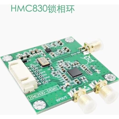 New HMC830 wideband phase-locked loop frequency source module 25M-3G RF signal source low noise LDO