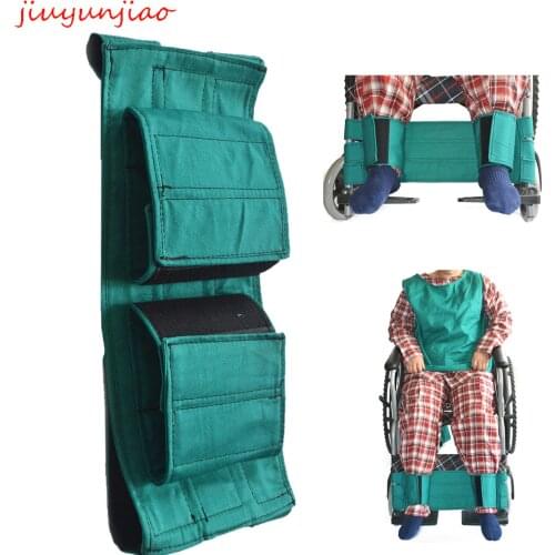 New Adjustable Wheelchair Seat Belt Leg Strap Accessory Disability Aids for Disabled Elderly Patients, Breathable Cotton Cloth