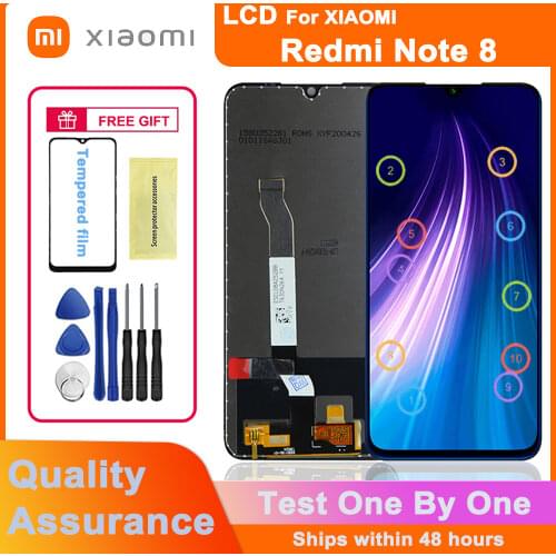 100% tested 6.30" original 2340*1080 resolution LCD display for Xiaomi Redmi Note 8 LCD touch screen digitizer assembly