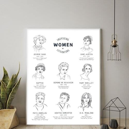 Feminist Poster Inspiring Women Power Art Prints Girls Gift Inspirational Modern Wall Art Canvas Painting Pictures Woman Room