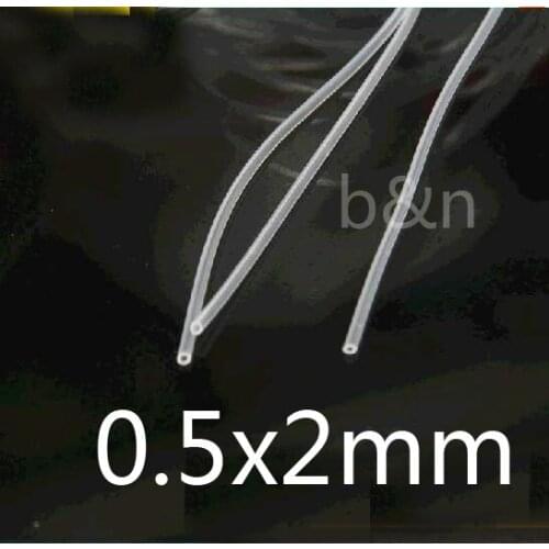 0.5mm ID 2mm OD Transparent Silicone Rubber Tube food grade silicon medical hose,0.5mm inner capillary tubing