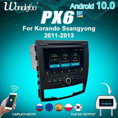 DSP IPS 4G 64G Android 9.0 AV Output CAR GPS For SSANGYONG KORANDO 2011-2013 DVD PLAYER navigation radio multimedia sterero