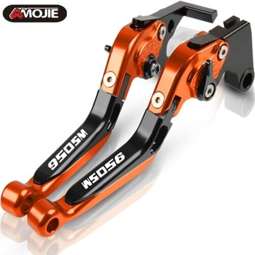 Motorcycle CNC Adjustable Handlebars Lever folding handbrake Extendable Brake Clutch Levers 950 SM For 950SM 2007 2008 2009