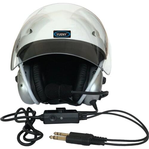 ANR aviation pilot helicopter helmet with Active Noise Reduction YUENY EN966 certificate ANR pilot helmet