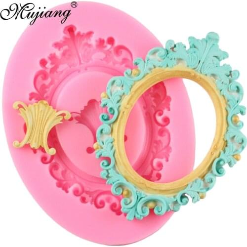 Frame Shape Silicone Mold Leaf Cake Border Fondant Cake Decorating Tools 3D Craft Cupcake Candy Chocolate Molds Kitchen Baking