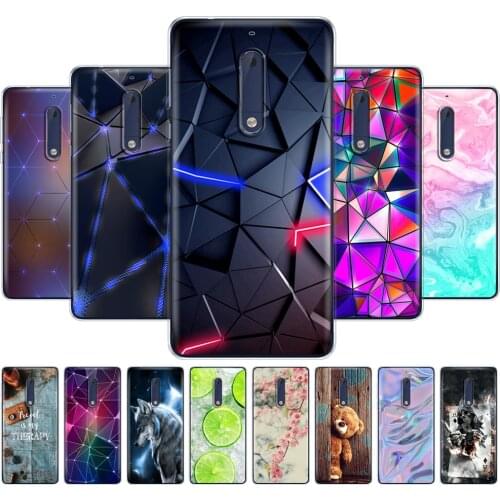 Silicon case for Nokia 3 3.1 5 5.1 plus 2018 soft tpu back cover shockproof Coque bumper housing