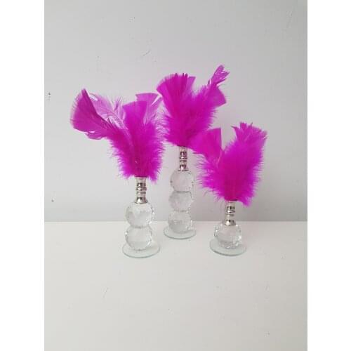 EU HOME DECORATION AROSE FUCHSIA FEATHER SILVER AĞIZ HOME OFFICE DECOR