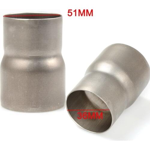 Universal motorcycle exhaust pipe 51-61mm 61mm to 51mm Weld Head Mid Connect Adapter 60-51mm 51-38mm Reducer Connector Pipe Tube