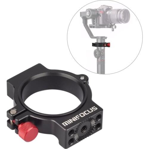 Clamp Ring Extension Clip Mounting for Zhiyun Crane 2 Handheld Gimbal Stabilizer with Gear Rosette 1/4'' and 3/8'' Threaded Hole