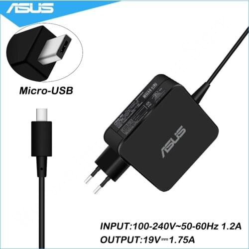 19V 1.75A 33W Micro-USB AC Adapter Power Supply Laptop Charger For Asus ADP-33AW A EXA1206UH X205 X205T X205TA C201 C201P C201PA