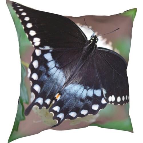 Butterfly decorative cushion cover lovely small animal cushion cover 45cm linen pillow residential culture