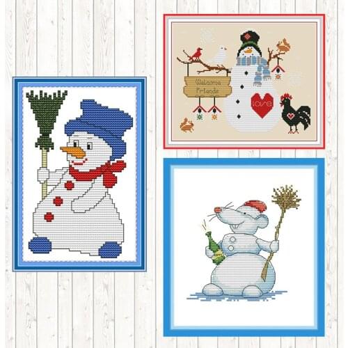 Welcome Friends Counted Dmc 14ct 11CT Cross Stitch Wall Home Decor DIY Embroidery Needlework Sets Cross Stitch Kits Needlepoint