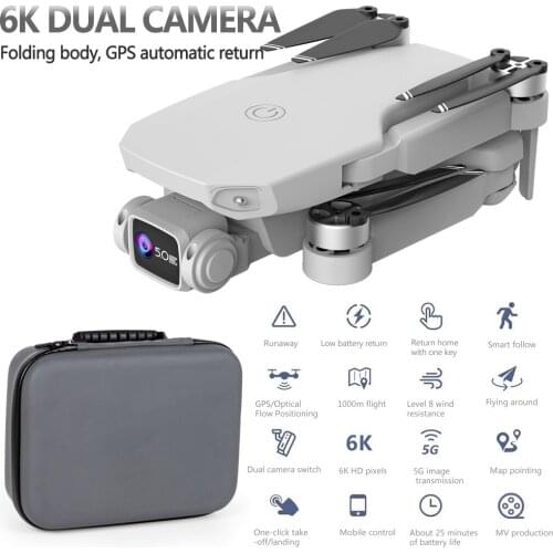 5G WiFi Drone With 6K Dual Camera Professional Aerial Photography Optical Flow GPS Brushless Foldable Auto-Following Quadcopter