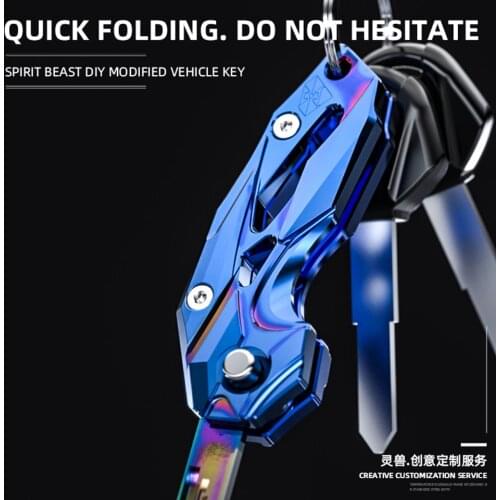 Spirit Beast Motorcycle Folding Key Head Modification Parts Electric Door Key Shell Key Embryo Cover For Benali NIU Honda Yamaha