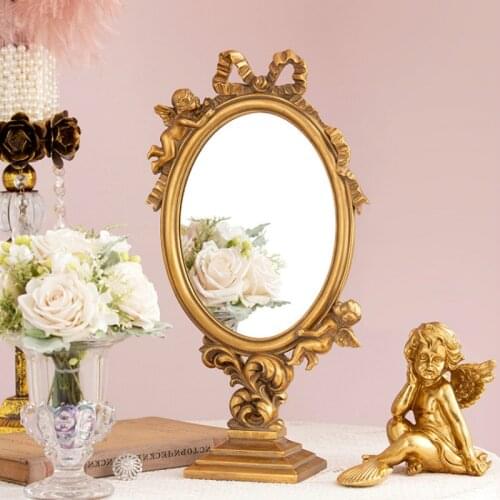 European Palace Retro Little Angel Makeup Mirror Dressing Table Mirror Gift Personality Creative Decoration