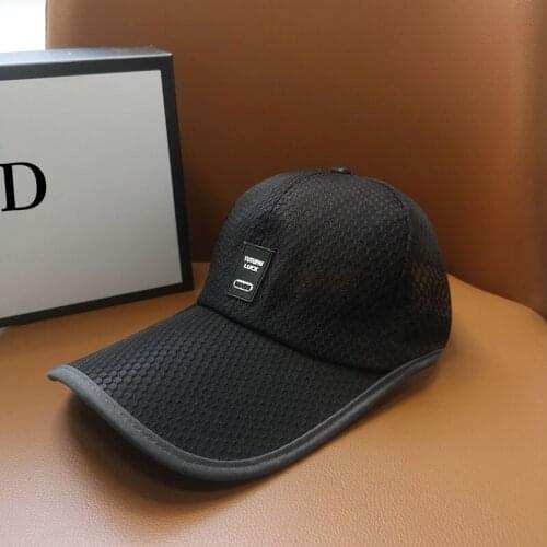 HT244 2021 Riding Fishing Mesh Visors Cap Mens Adjustable Baseball Cap Leisure Hats Snapback Hat Caps Outdoor Quick Dry Hats