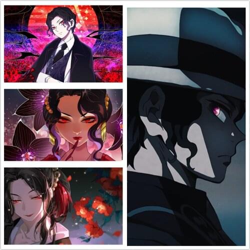 Canvas Painting Demon Slayer Anime Wall Art Poster Print Nordic Cartoon Style Picture Modern Living Room Modular Home Decoration