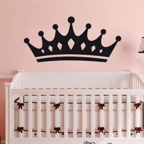 Queen Crown Wall Stickers Home Decor Living Room Decoration Wall Decals Vinyl Sticker for Baby Girls Kids Bedroom