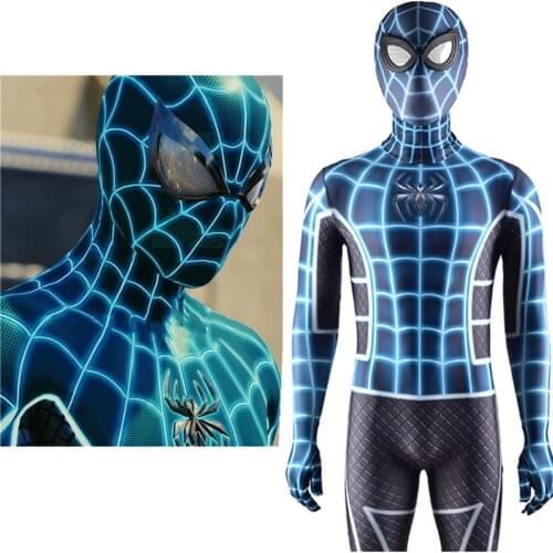 Superhero PS4 Game Fear Itself Suit Costume Cosplay Zentai Spandex Lycra Jumpsuit Bodysuit Halloween Costume for Adult/kids