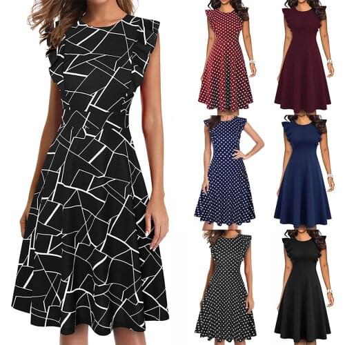 Summer Womens Short-sleeved Maxi Dress Slim Print Retro Dress For Women Vestidos De Mujer Casual Plaid Plus Size Dresses
