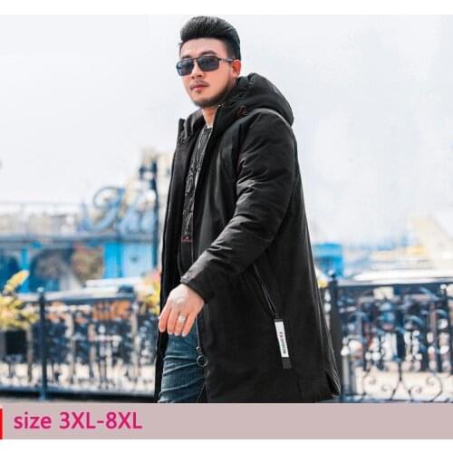 New super Large Padded Clothing Warm Thicker Clothes Hooded Casual Winter Coat Male high quality plus size 3XL4XL5XL6XL7XL8XL
