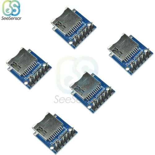 5Pcs Micro SD Storage Expansion Board Set Mini Micro SD TF Card Memory Shield Module with Pins for Arduino DIY Electronic Kits